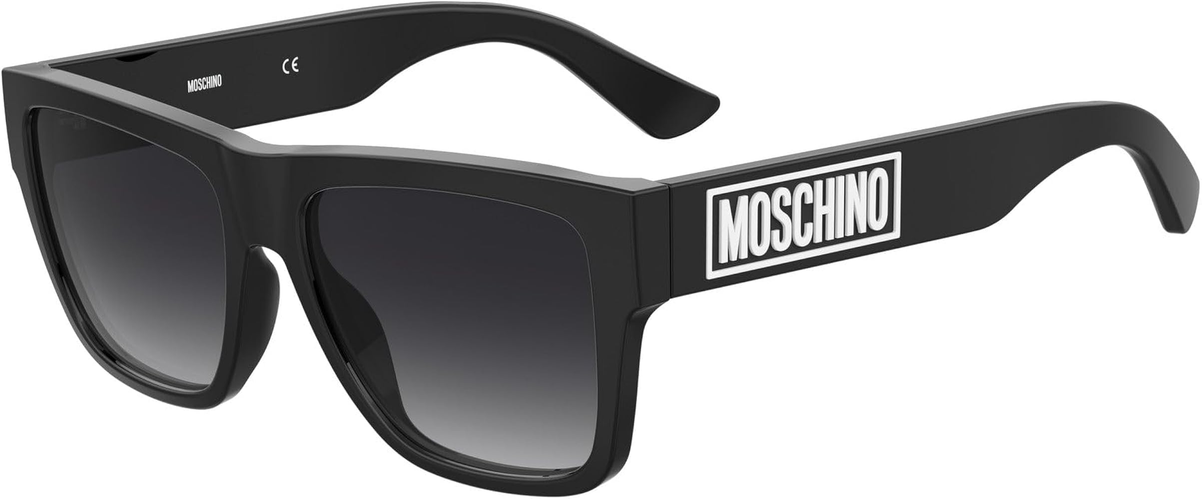 Occhiali da Sole Moschino con la scritta sull'asta